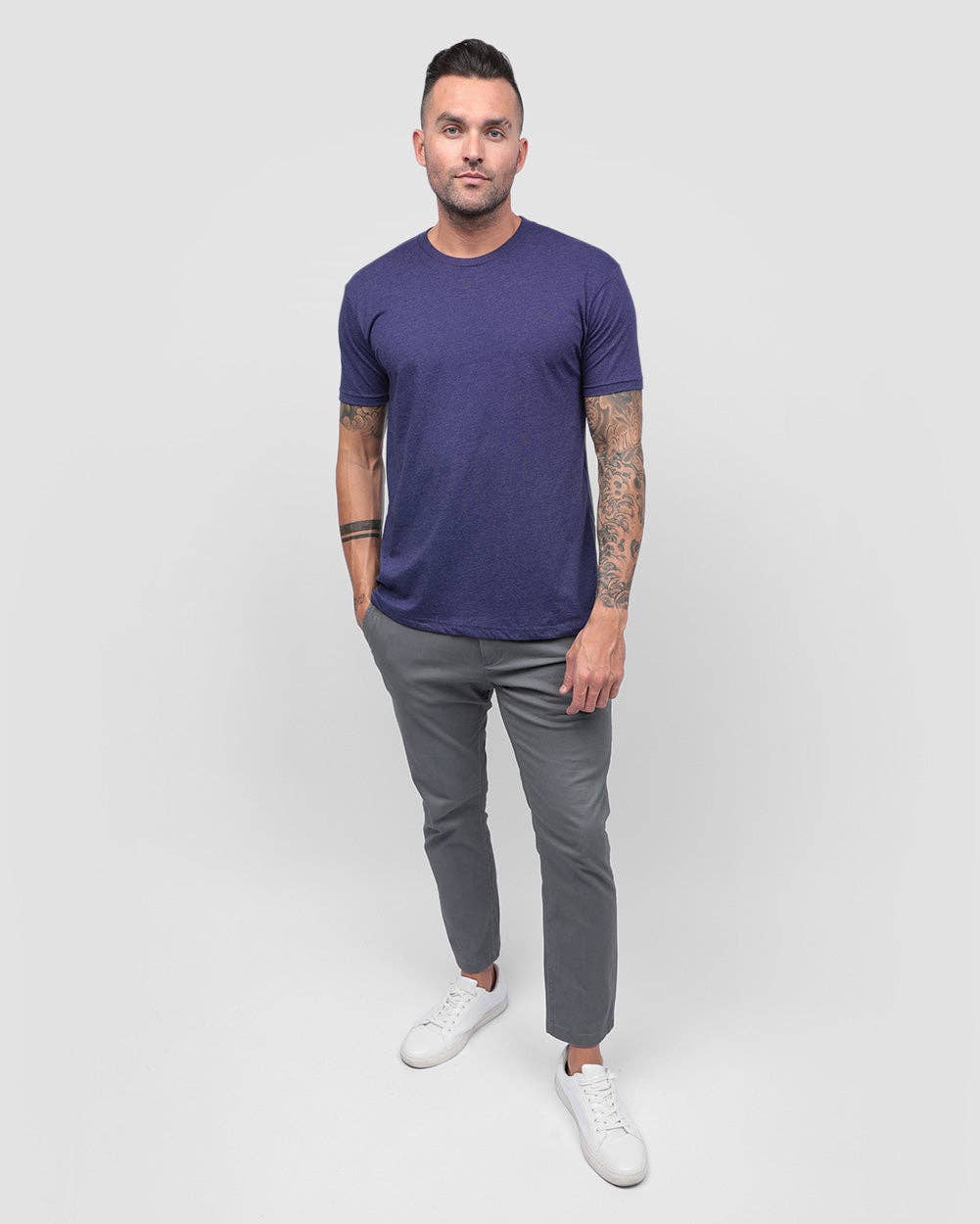 INTO THE AM - Wholesale T-Shirt - Men's - Men's Premium Fitted Plain Blank T-Shirt21