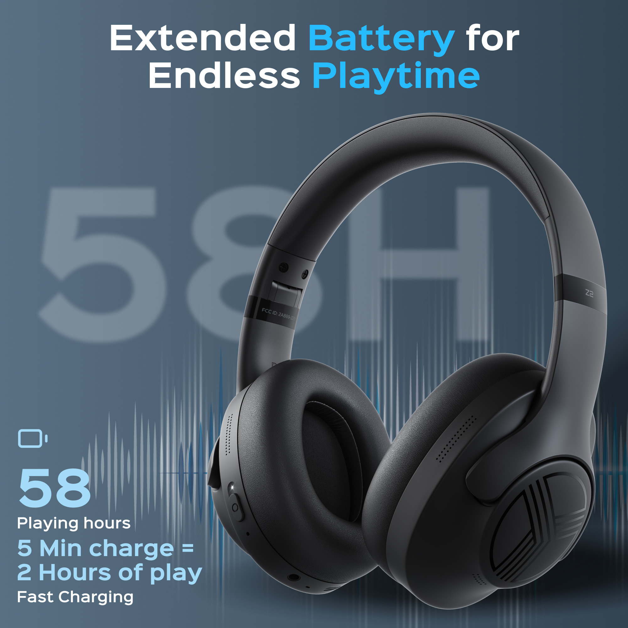 Productech - Wholesale Headphones - TREBLAB Z2 Active Noise Cancelling Workout Headphones6