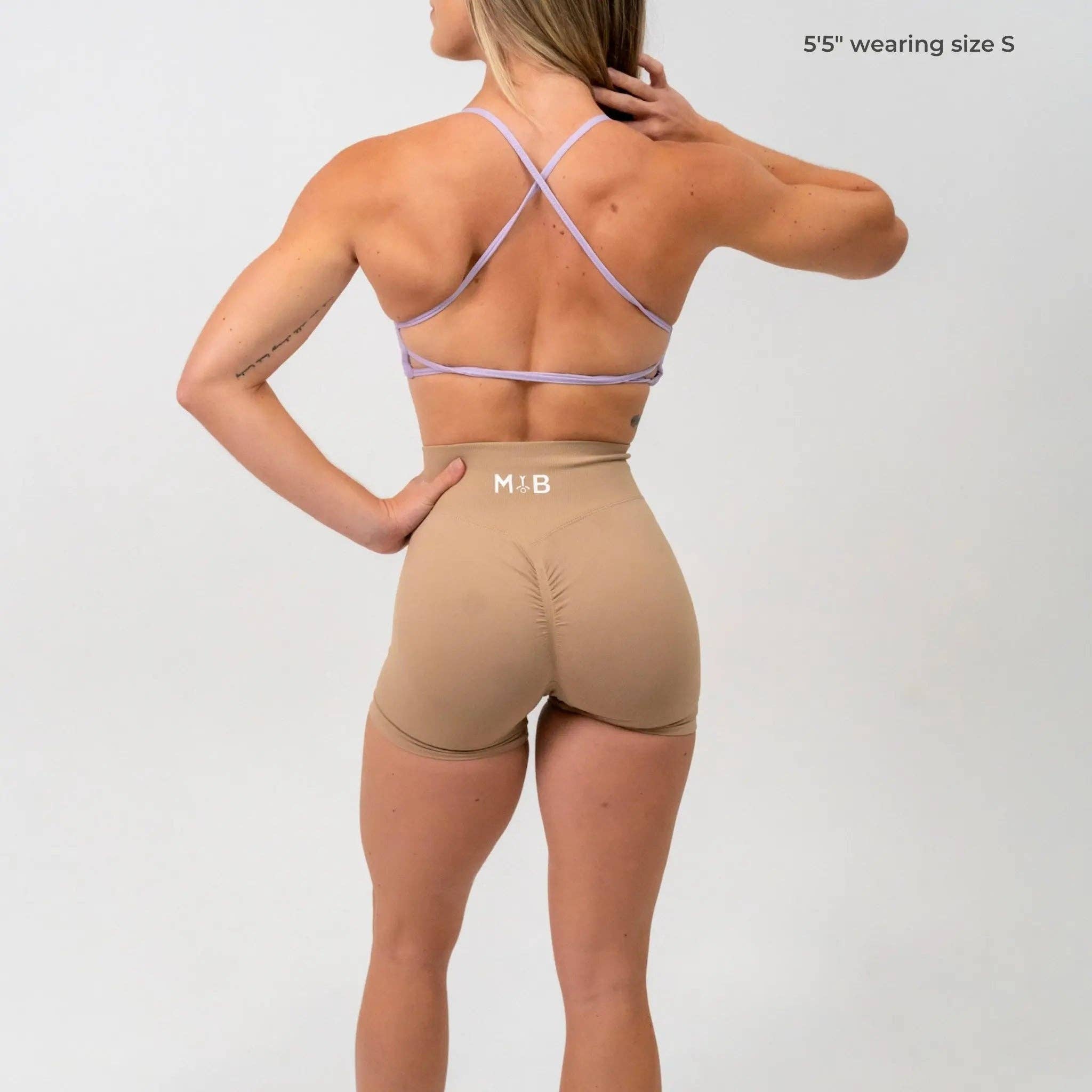 MYB Apparel - Wholesale Athletic Shorts - Women's - SYNERGY SCRUNCH SHORTS 4.5"29