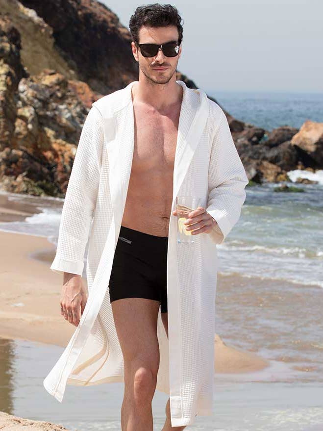 Men's Hooded Turkish Cotton Waffle Robe and other Purchase Wholesale turkish waffle robe. Free Returns & Net 60 Terms on Faire trending on Faire.