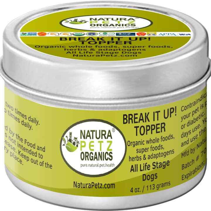 Break it Up! Meal Topper Stone Breakder Stone Eliminator* fo for wholesale by Natura Petz Organics