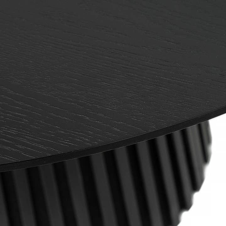 Furnhouse - Venta al por mayor Mesas auxiliares - Mesa de comedor redonda extensible Svendborg ø120/220 cm - Roble negro10