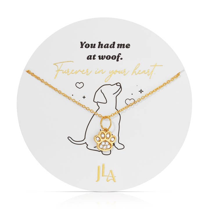 Jūratė Los Angeles - Wholesale Pendant/Charm Necklace - Furrever In Your Heart - Woof - Best Fur-iend