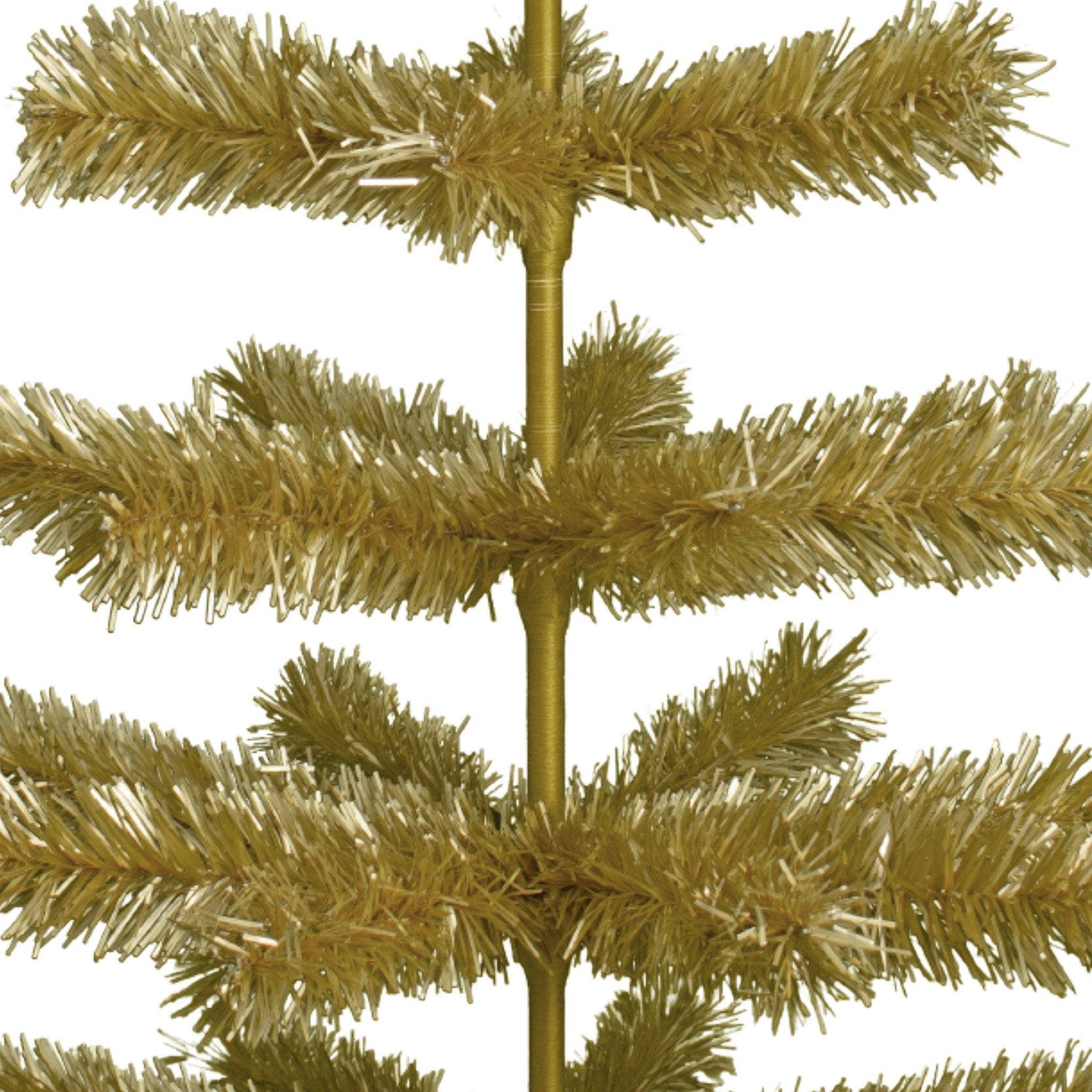 Lee Display - Wholesale Christmas Decoration - Antique Gold Tinsel Christmas Tree19