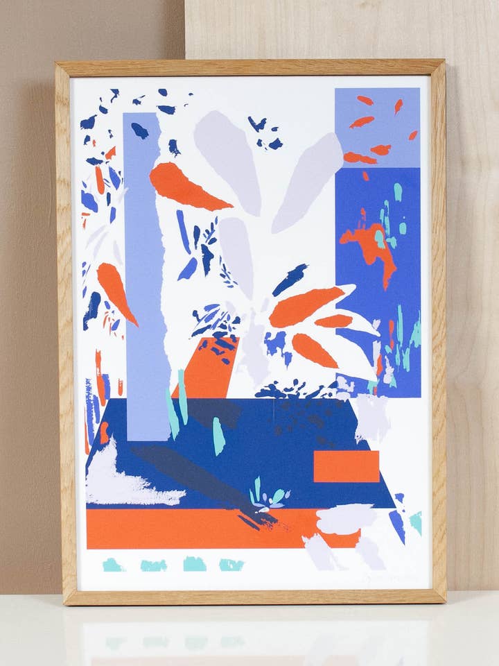 Jardin Majorelle Art Print for wholesale by Sophie Tresidder Printmaker