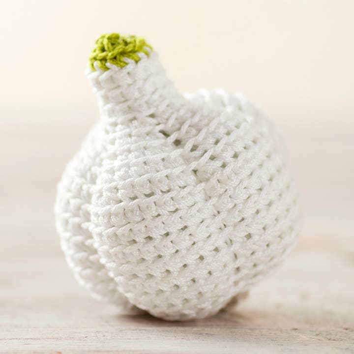 Crochet Garlic Crochet vegetables Play Food for wholesale by Crochet Pumpkin