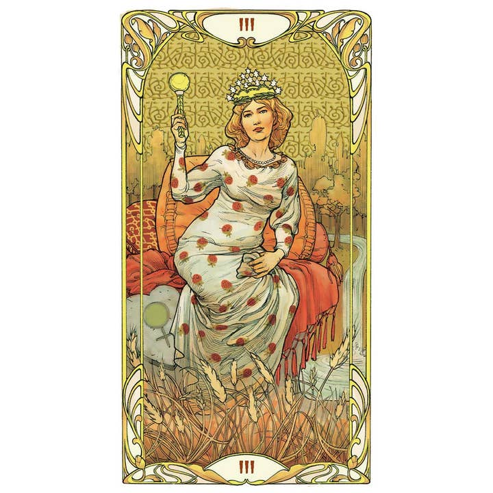Cardshouse - Wholesale Tarot Cards - Golden Art Nouveau Tarot Grand Trumps 22 Cards Lo Scarabeo