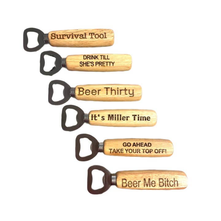 Coastal Chic - Wholesale Bottle/Wine Opener - Drink Till She's Pretty- Beer Bottle Openers w/ Engraved1