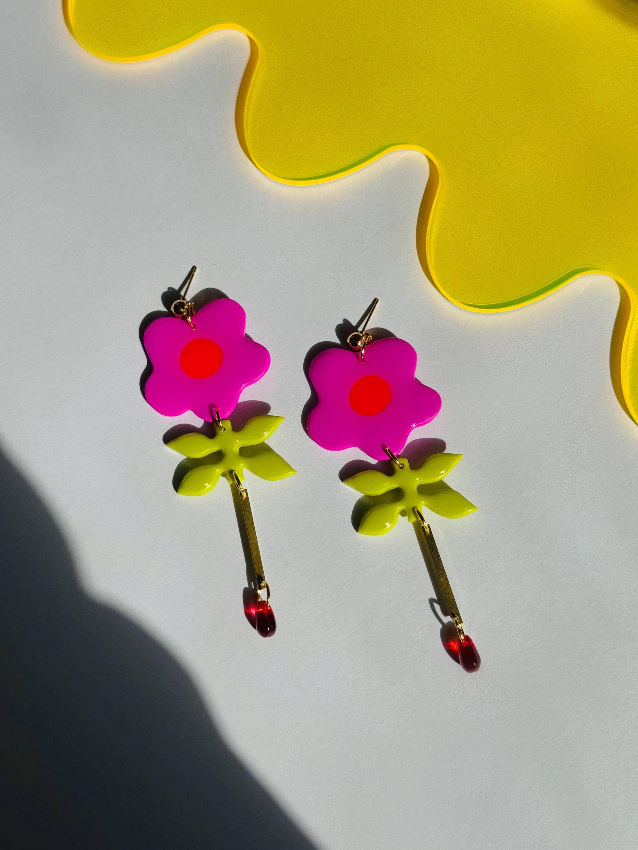 Delaney and Blu - Wholesale Dangle Earrings - Flower Droplets5