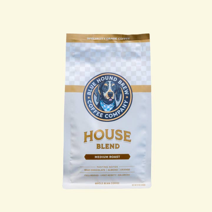 Blue Hound Brew - Wholesale Coffee Beans - Blue Hound Brew House Blend Coffee - Whole Bean or Ground