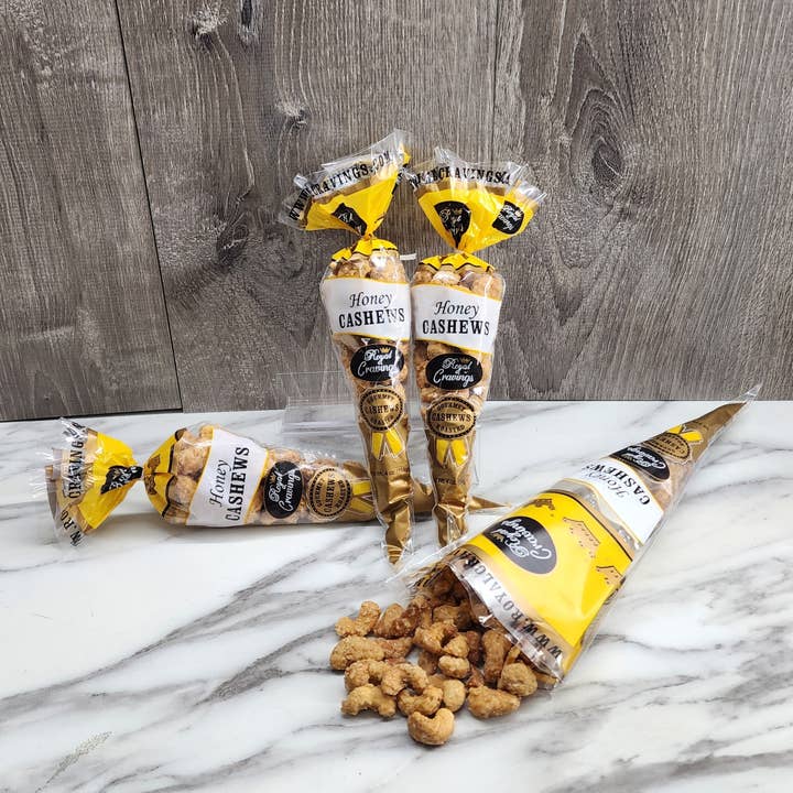 Cashews - Honey Roasted 4oz for wholesale by Royal Cravings