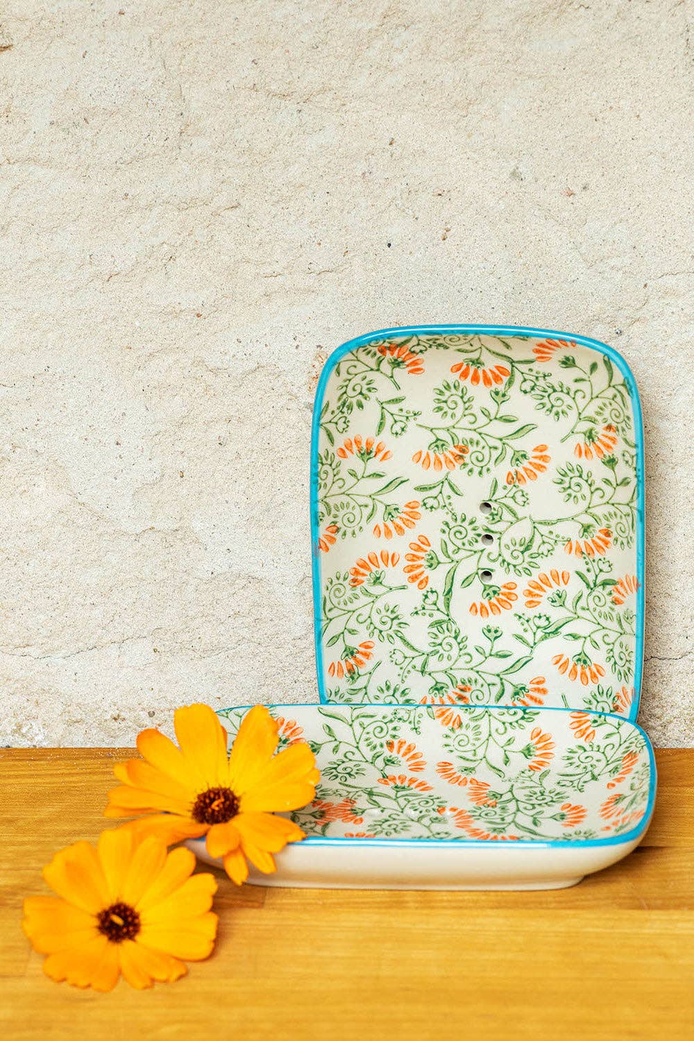 Seifen-Shop - Vente Porte-savons de bain - Porte-savon floral1