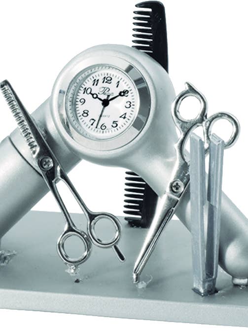 Hair Dresser Clock for wholesale by sanis enterprises, inc