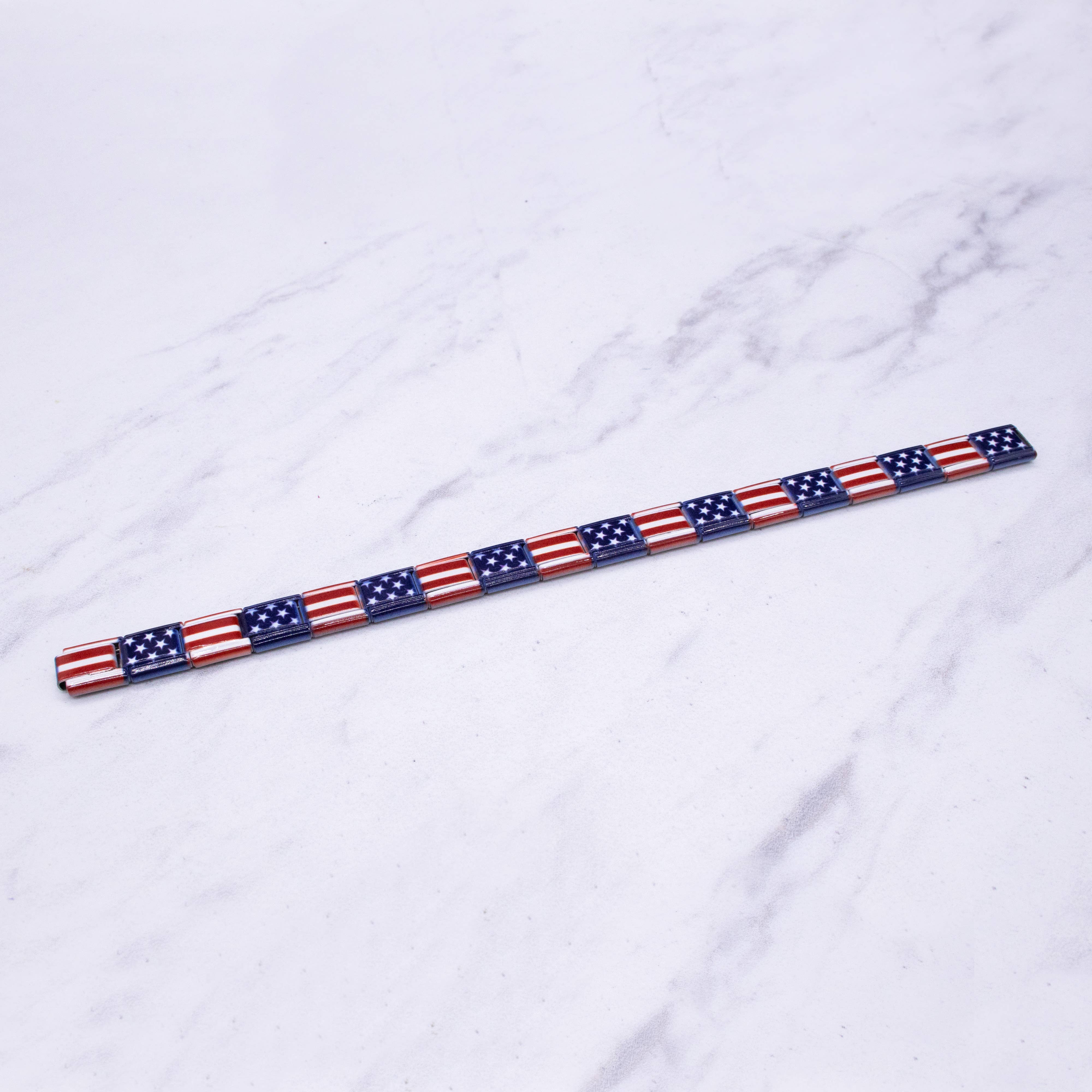 Natalia - Wholesale Charm/Dangle Bracelet - Italian Charm Bracelet Flags - Link Jewelry44