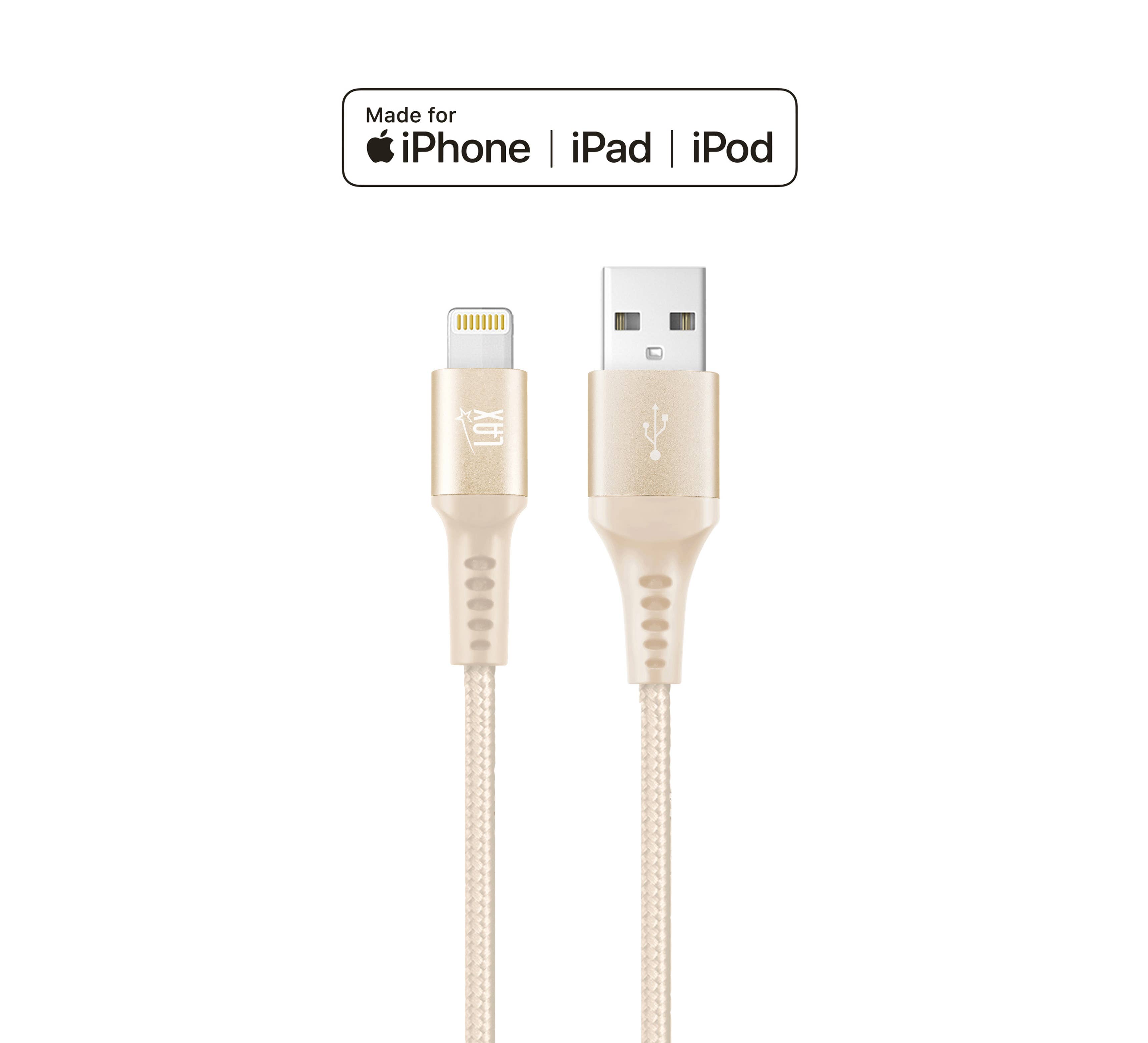 LAX Gadgets - Wholesale Charging Cable - High Speed Certified iP/ipad charging Cables - Retail Pack12