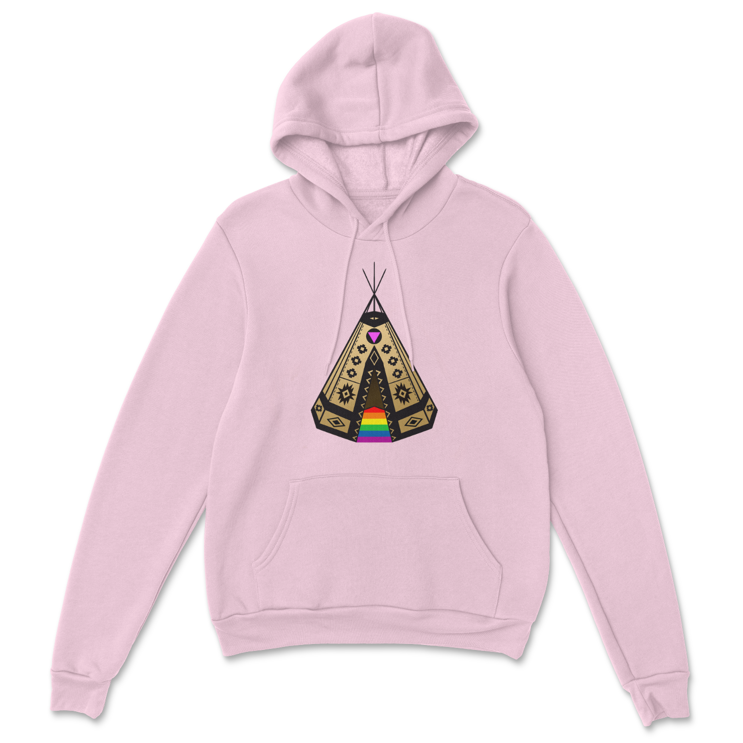 Red Rebel Armour - Wholesale Hoodie - Unisex - Rainbow Tipi Hoodie1