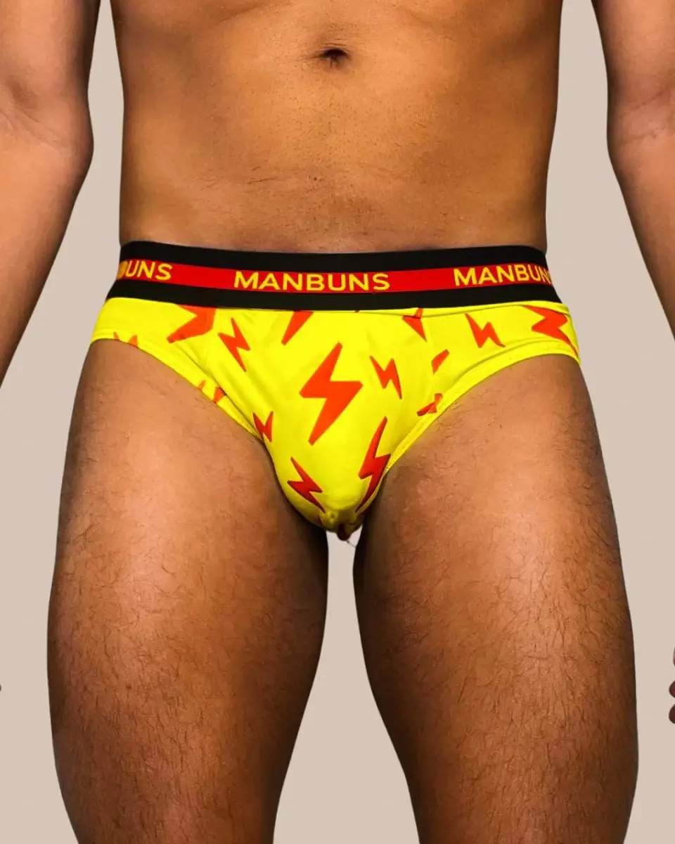 MANBUNS – wholesale Underwear – Men's – Men's Lightning Bolt Brief Underwear1