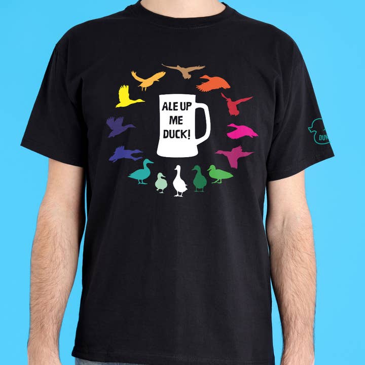 Dukki Gifts – wholesale Screen printed t-shirt – unisex – Ale up, me Duck! T-shirt