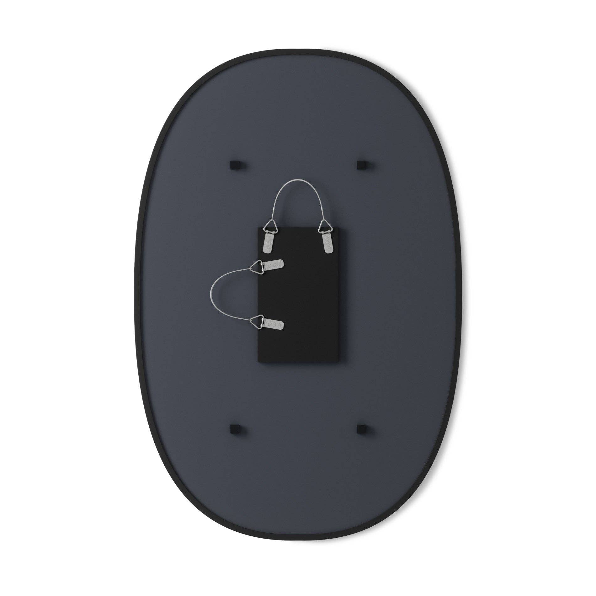 Noir Miroir ovale Hub en vente sur Faire5