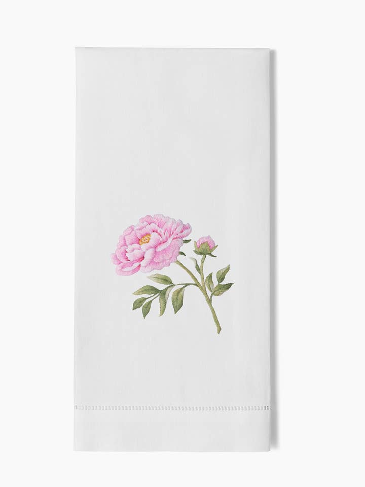 Peony Stem håndklæde for engroshandel hos Henry Handwork