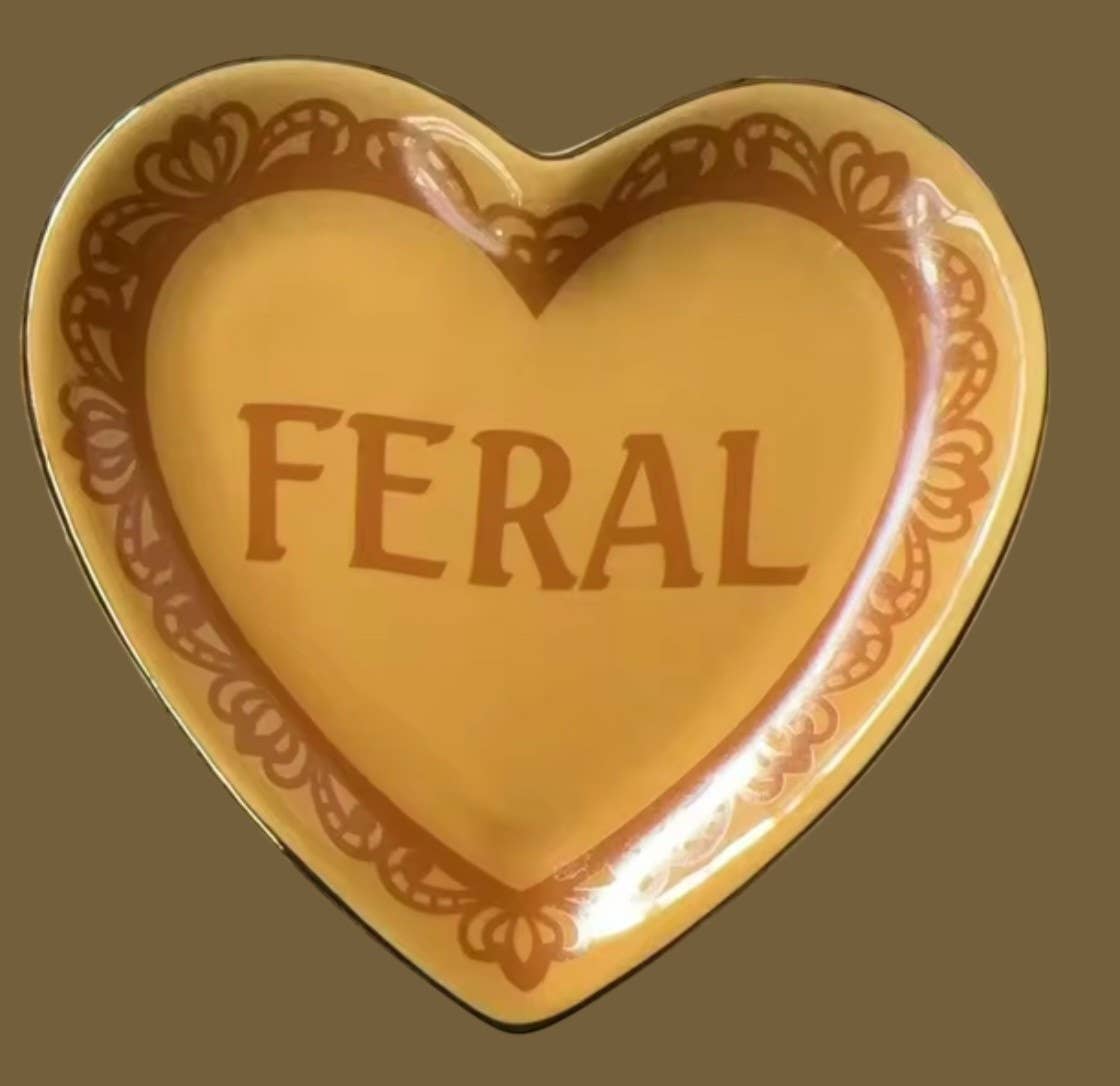 Seren James - Wholesale Jewelry Dish - Feral Lace Heart Ceramic Trinket Dish1
