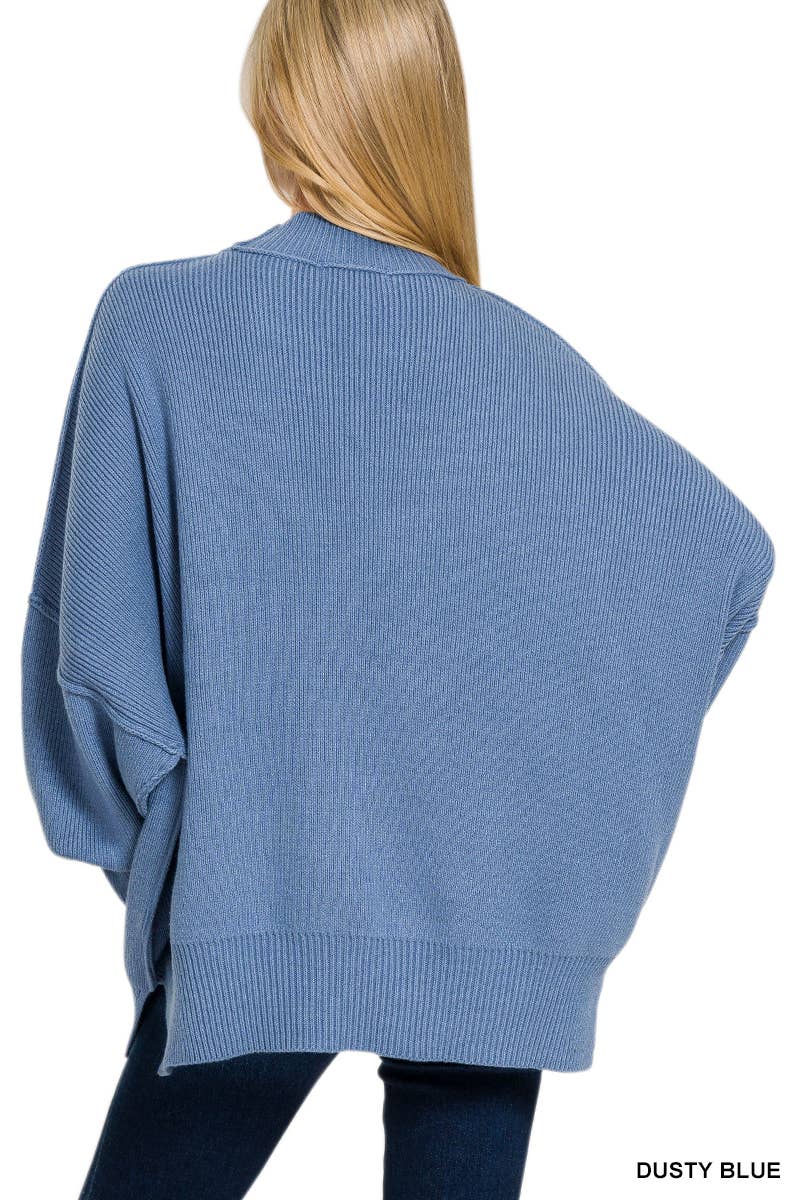Vanilla Monkey - Wholesale Knit Sweater - Women's - Side Slit Oversized Sweater10
