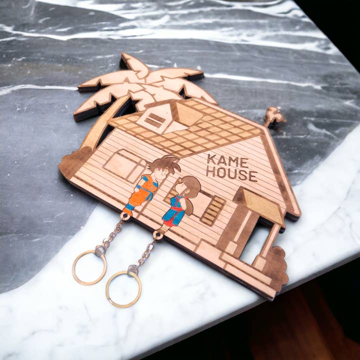 Studio Rima - Wholesale Wall Accent - Dragon Ball Kame House Keychain Wall Mounted Key Holder