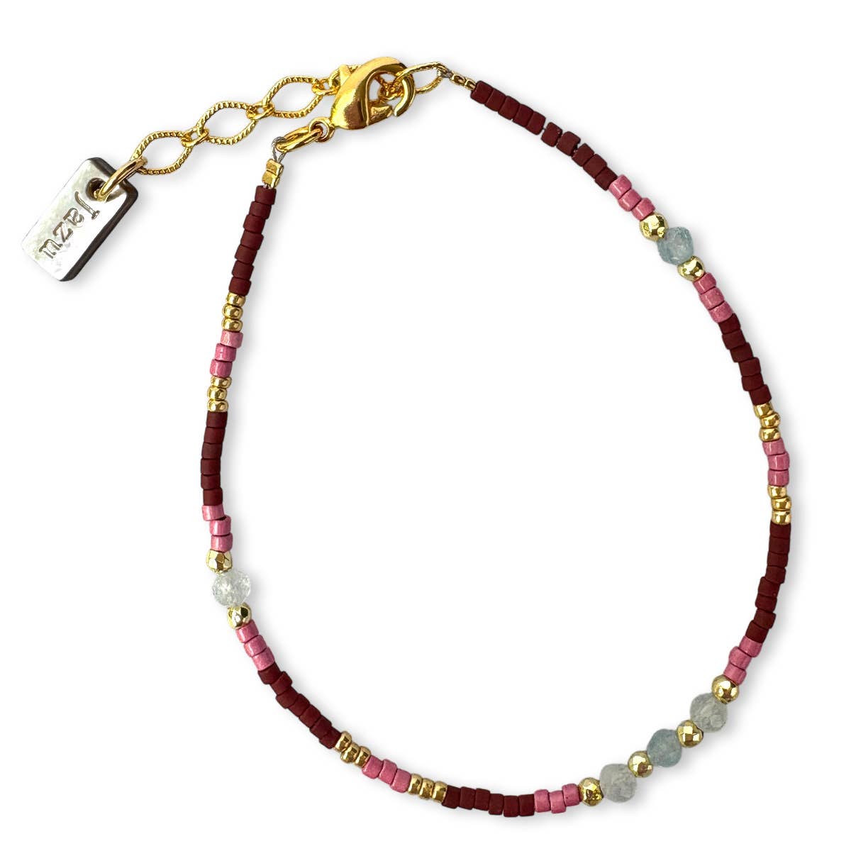 Jazu Jewellery – Pulseira de missangas por atacado – Pulseira com miçangas e pedras semipreciosas17