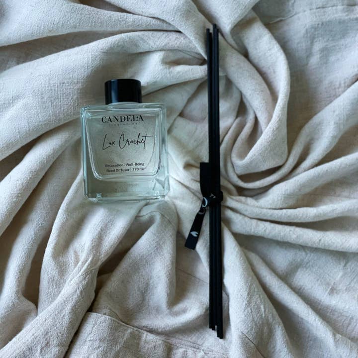 Difusor de Varetas Lux Crochet - 170 ml por atacado de Candela Fragrances