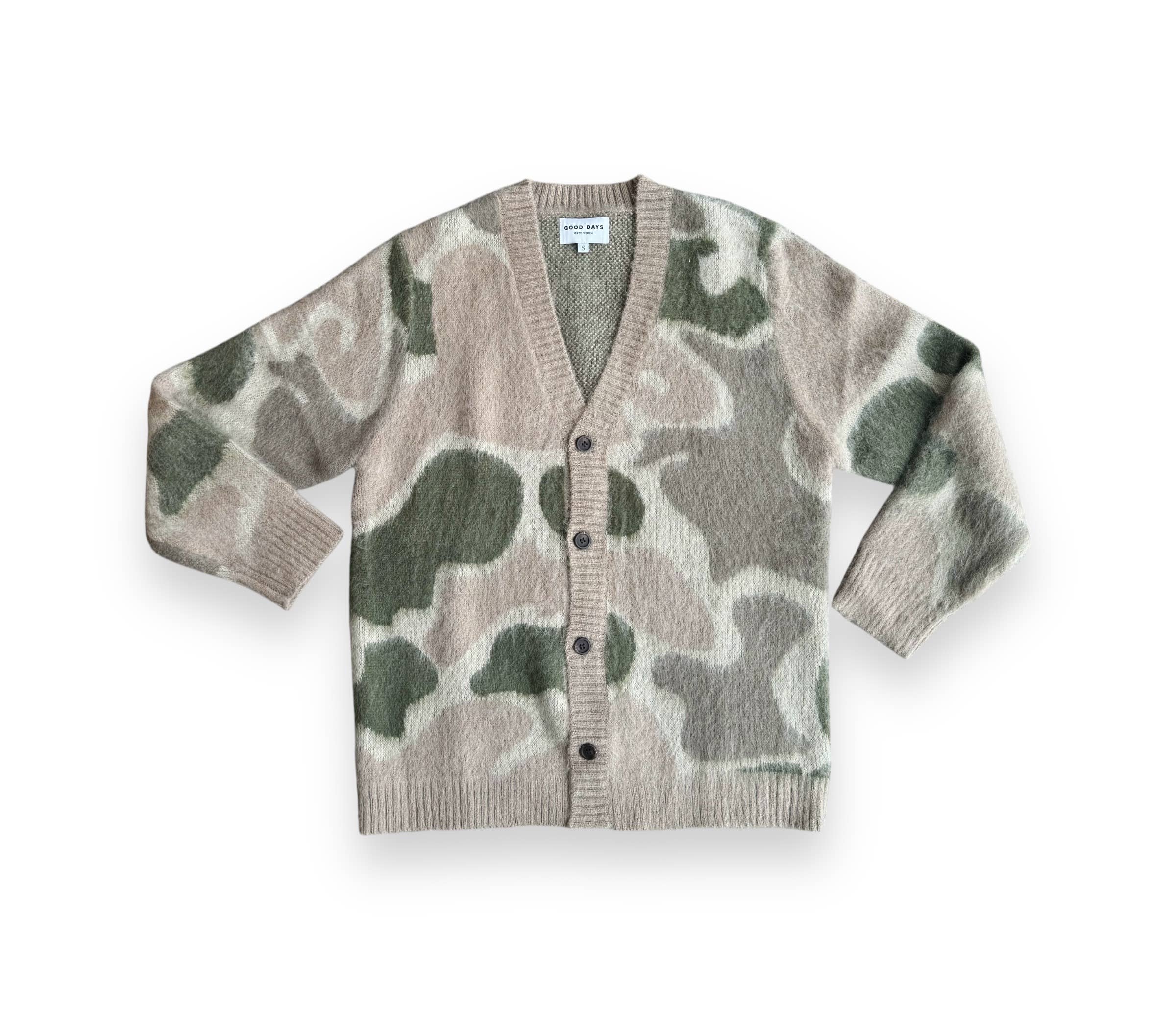 Good Days - Vente Cardigan – homme - Cardigan en mohair camouflage Good Days6