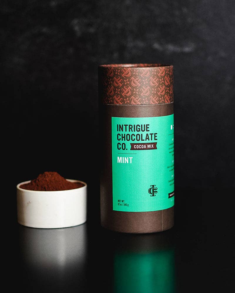 Intrigue Chocolate Co. - Wholesale Hot Cocoa Mix/Kit - Mint Hot Cocoa Mix1