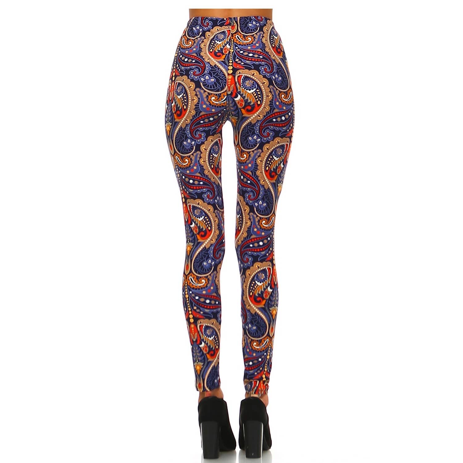 JHP Collection - Wholesale Fashion Leggings - Women's - WOMENS CASUAL MULTI COLOR BRUSHED FULL LEGGINGS34