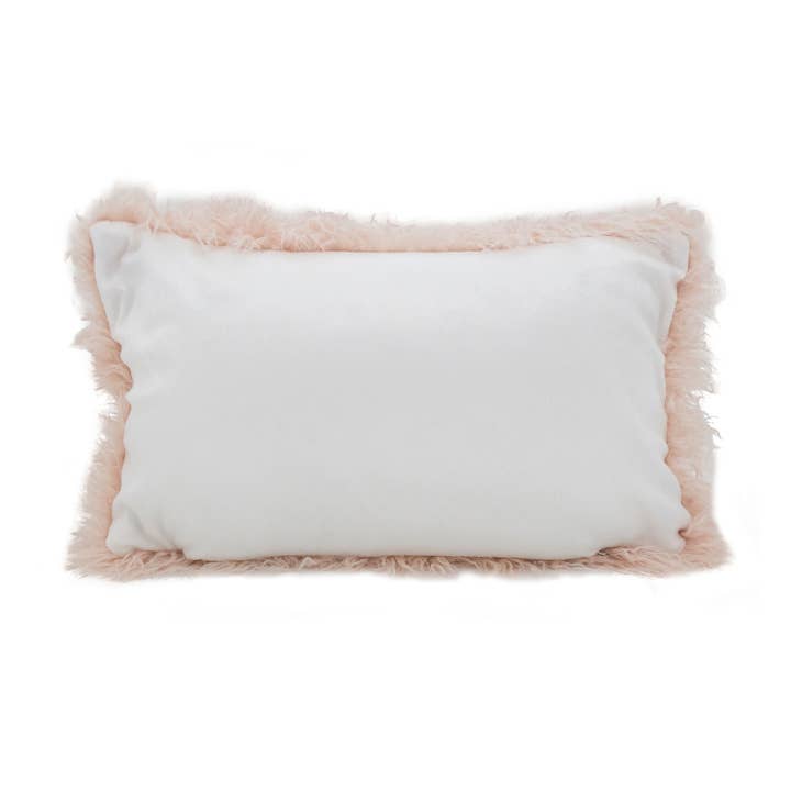 Fennco Styles - Wholesale Throw/Decorative Pillow - Faux Mongolian Fur Decorative Throw Pillow3