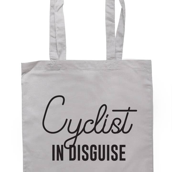 Illustrated Identity – wholesale Tote bag – Unisex – Cyclist In Disguise Tote Bag S00634