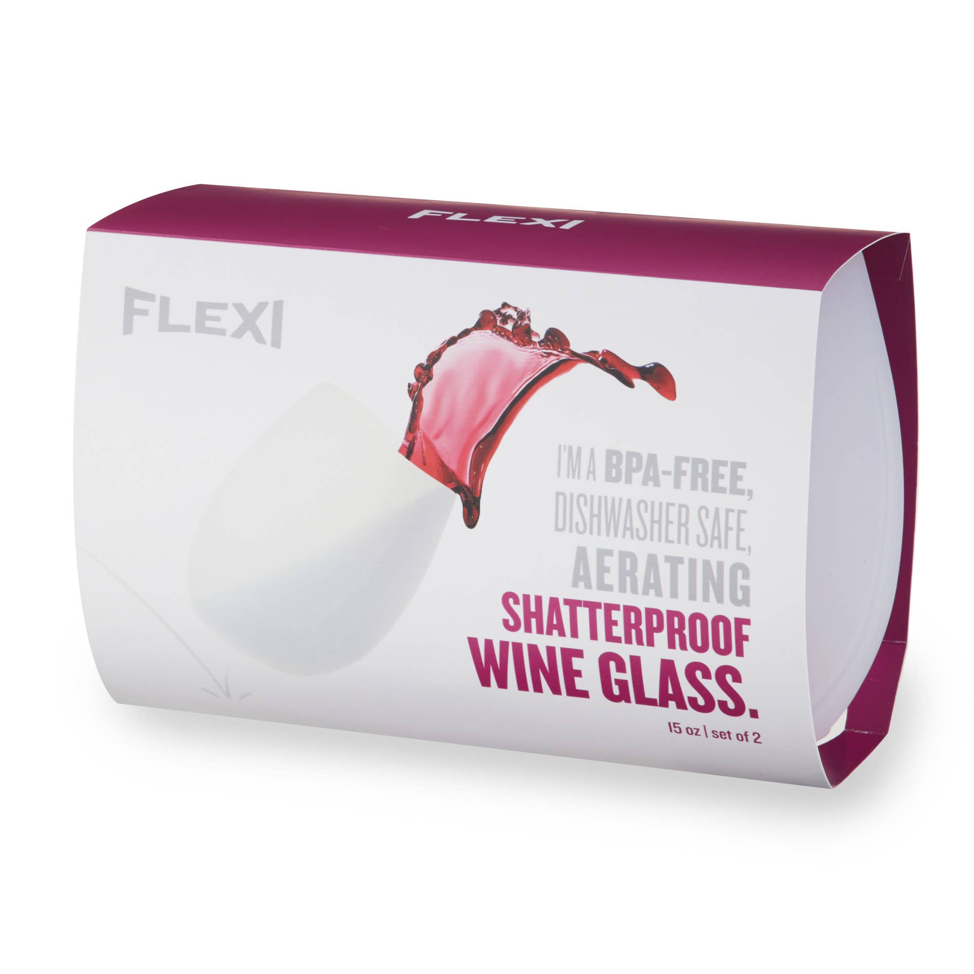 TRUE - Wholesale Wine Glass - Flexi Silicone Wine Cups with Aerating Ridges ASST COLORS14