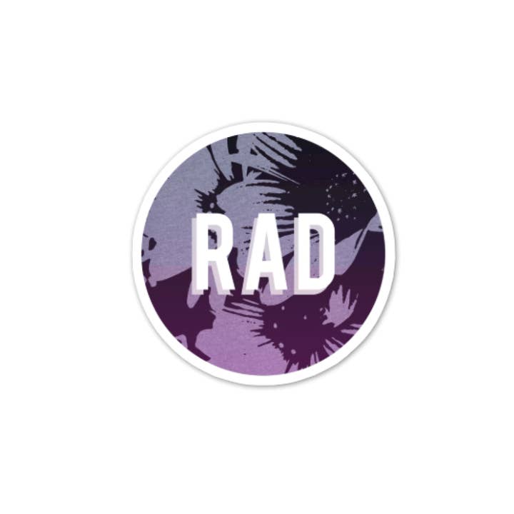 RAD Sticker for wholesale by Alina Walker Design