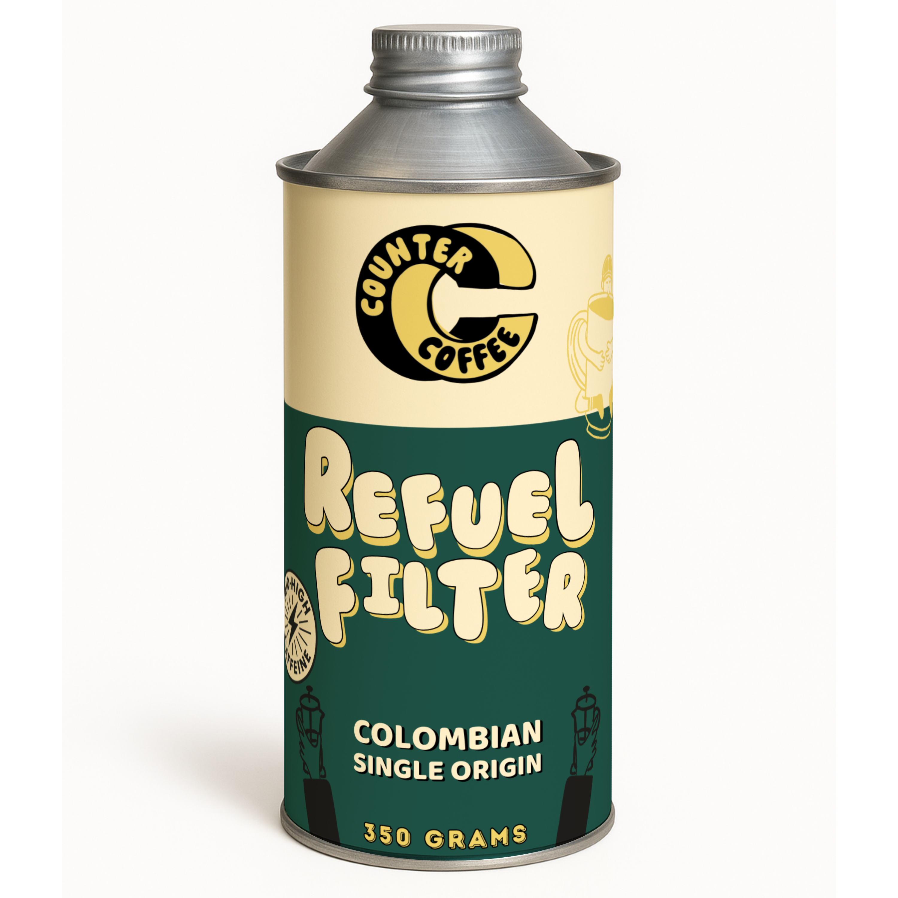 Counter Coffee – wholesale Coffee beans – Wake Up! Espresso Tin11