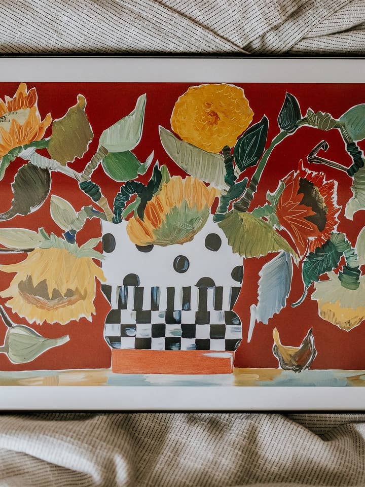 Stampa di girasole di Santa Fe per la vendita all'ingrosso da parte di Rachel Cordaro