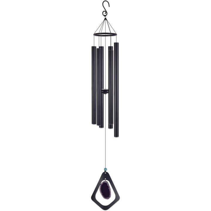 Purple Agate Wind Chime Garden Decor - 94205 for wholesale by Sunset Vista Designs