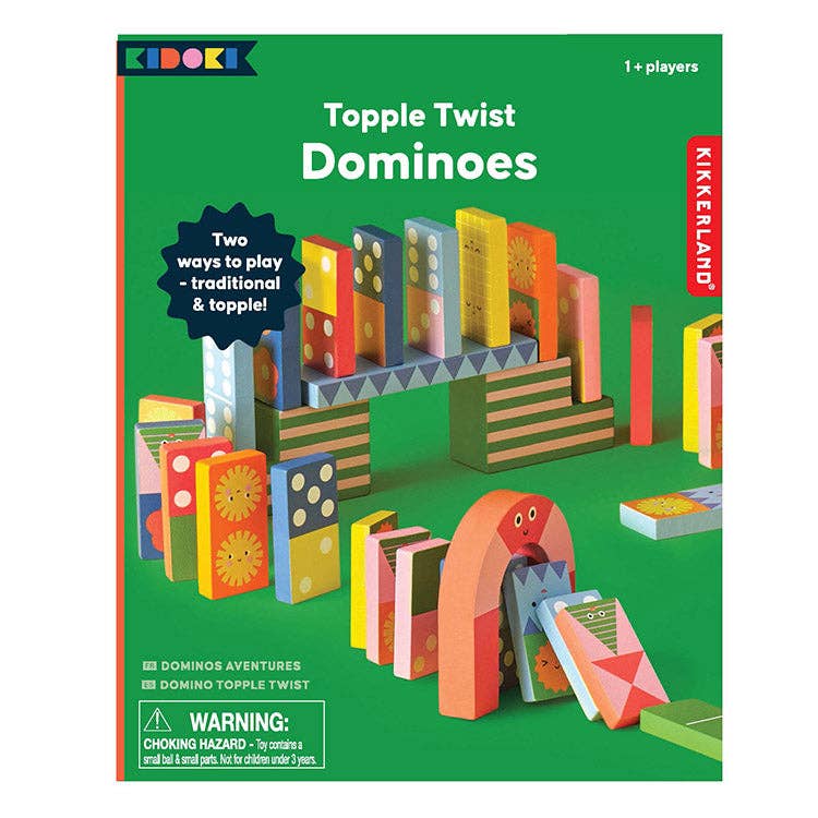 Kikkerland Design Inc - Wholesale Dominoes - Topple Twist Dominoes0
