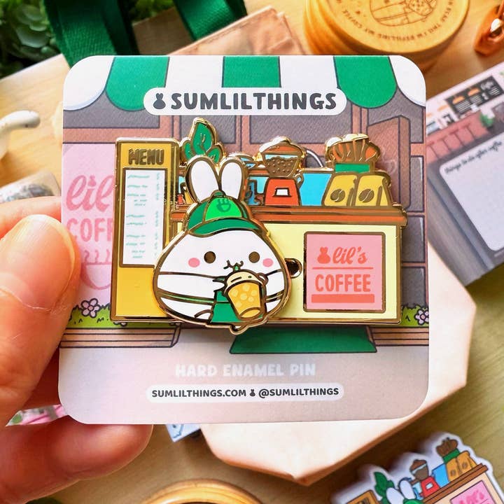 Épingle en émail - Café de Lil (Curseur interactif) pour la vente par SumLilThings