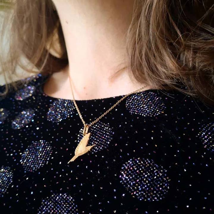 Les Nanas ont du Chic - Wholesale Pendant/Charm Necklace - Hummingbird necklace1