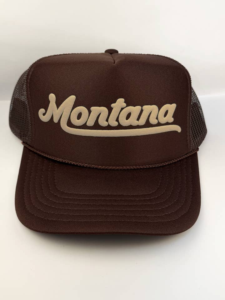 Montana Erwachsenen Trucker Hut: Braun für den Großhandel von Made of Mountains