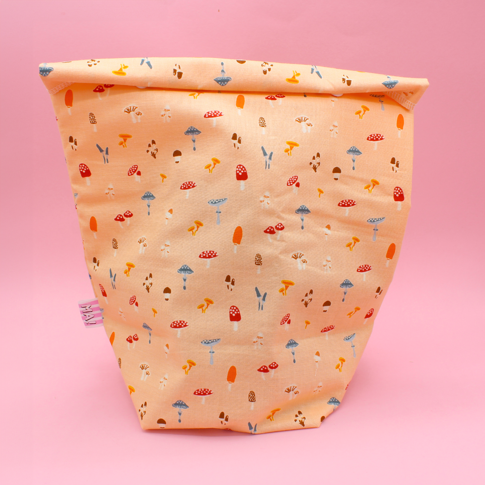 Machatatelier - Wholesale Lunch Bag/Box - Maxi cotton lunch bag - mushrooms0