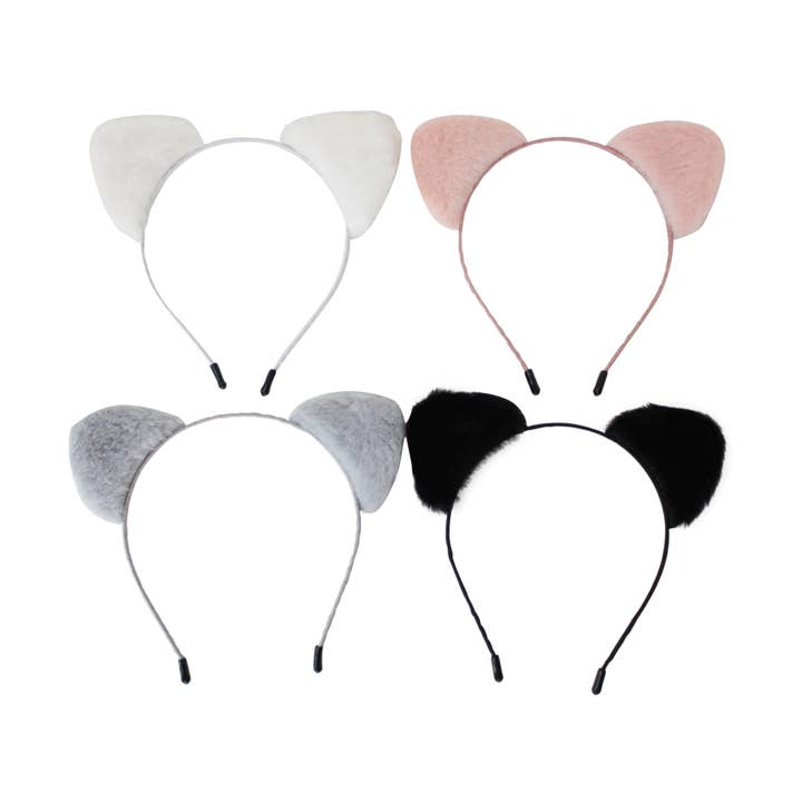 Plush Cat Headband for wholesale by Bows Arts