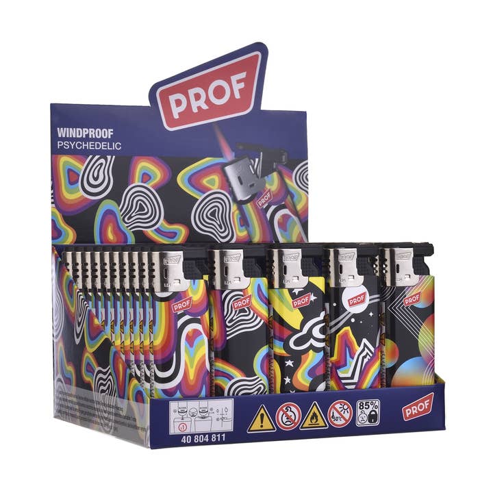 PROF - Wholesale Lighter - Windproof Psychedelic Lighter0