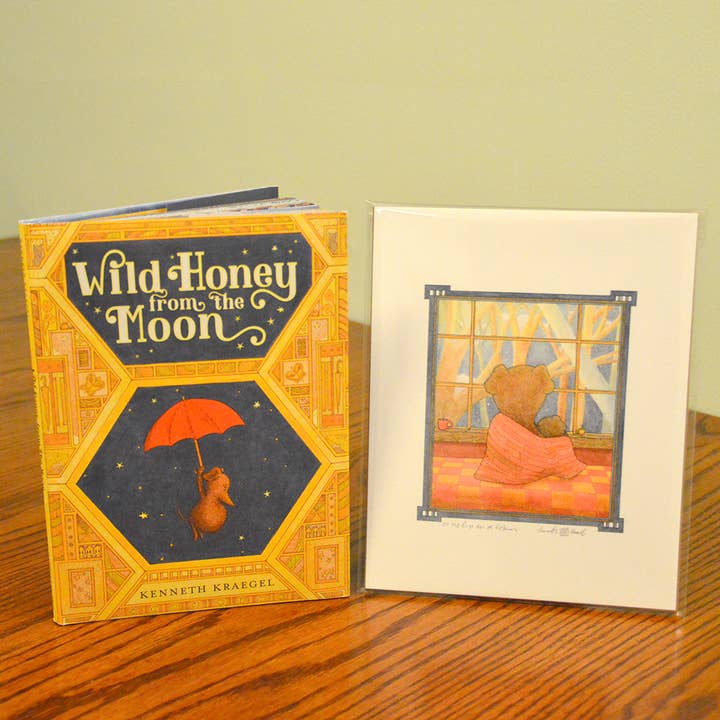 Signed copy of Wild Honey From the Moon & Print for wholesale by Kenneth Kraegel