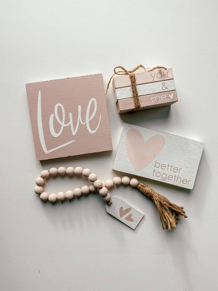 Better Together - Valentines Sign Bundle | DIY Kit for wholesale by Rustic Chalk Decor