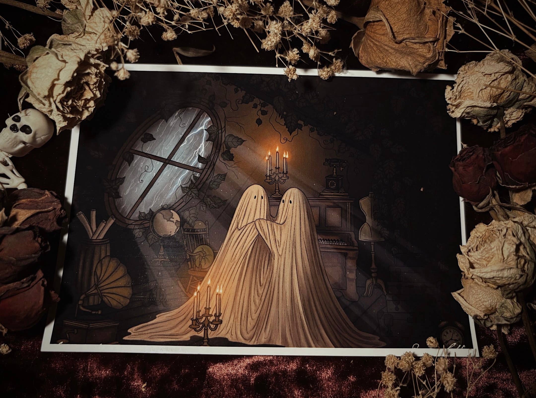 Peculiar Coffin – Großhandel Kunstdruck – Geister auf dem Dachboden0