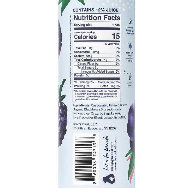 Bear's Fruit - Wholesale Sparkling Water - Blackberry Sage Probiotic Sparkling Water2